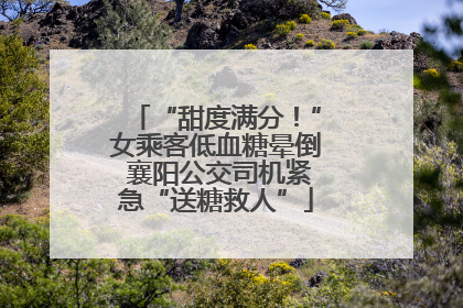 “甜度满分！”女乘客低血糖晕倒 襄阳公交司机紧急“送糖救人”