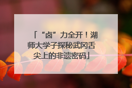 “卤”力全开！湖师大学子探秘武冈舌尖上的非遗密码