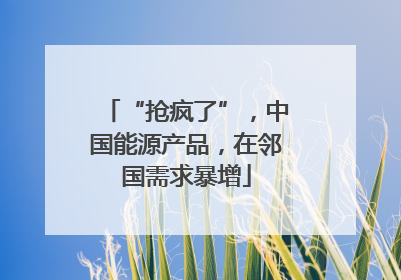 “抢疯了”，中国能源产品，在邻国需求暴增