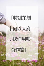 特别策划｜何以天府，我们用粮食作答