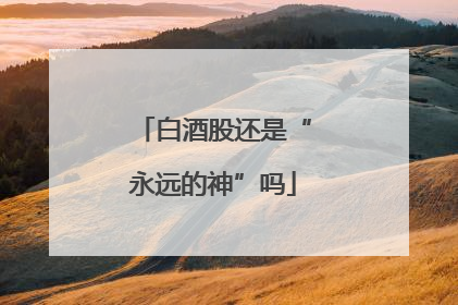 白酒股还是“永远的神”吗