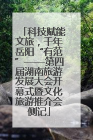 科技赋能文旅，千年岳阳“有范”——第四届湖南旅游发展大会开幕式暨文化旅游推介会侧记