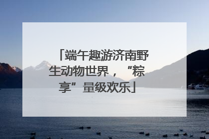 端午趣游济南野生动物世界，“粽享”量级欢乐