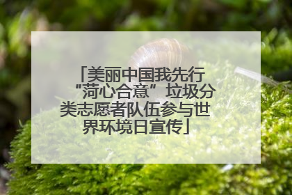 美丽中国我先行 “菏心合意”垃圾分类志愿者队伍参与世界环境日宣传