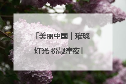 美丽中国｜璀璨灯光 扮靓津夜