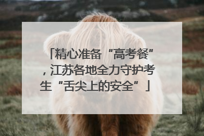 精心准备“高考餐”，江苏各地全力守护考生“舌尖上的安全”
