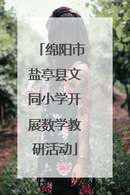 绵阳市盐亭县文同小学开展数学教研活动