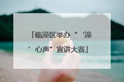 临潼区举办“‘潼’心声”宣讲大赛