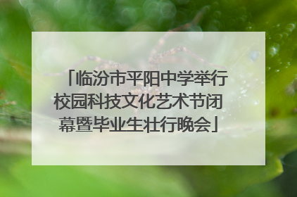 临汾市平阳中学举行校园科技文化艺术节闭幕暨毕业生壮行晚会