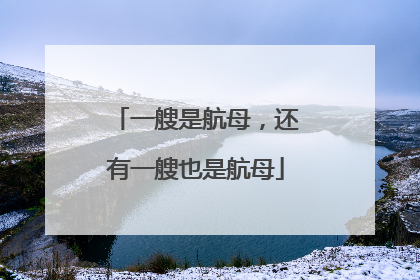 一艘是航母，还有一艘也是航母