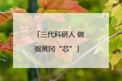 三代科研人 做强黄冈“芯”