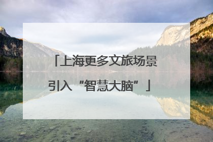 上海更多文旅场景引入“智慧大脑”
