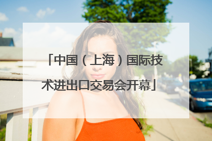 中国（上海）国际技术进出口交易会开幕