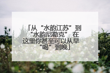 从“水韵江苏”到“水韵尼勒克” 在这里你甚至可以从早“喝”到晚
