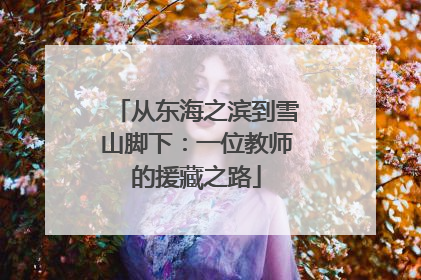 从东海之滨到雪山脚下：一位教师的援藏之路