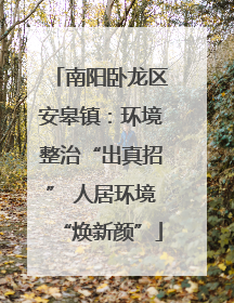 南阳卧龙区安皋镇：环境整治“出真招” 人居环境“焕新颜”