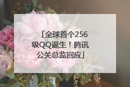 全球首个256级QQ诞生！腾讯公关总监回应