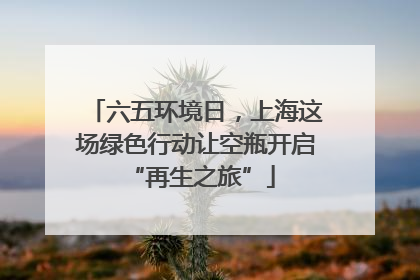 六五环境日，上海这场绿色行动让空瓶开启 “再生之旅”