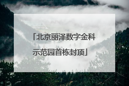 北京丽泽数字金科示范园首栋封顶