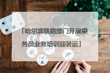 哈尔滨铁路部门开展乘务员业务培训迎暑运