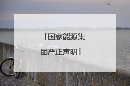 国家能源集团严正声明