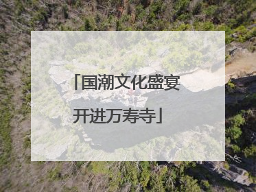 国潮文化盛宴开进万寿寺
