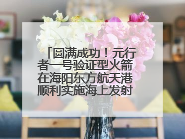 圆满成功！元行者一号验证型火箭在海阳东方航天港顺利实施海上发射回收试验
