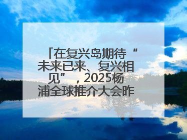 在复兴岛期待“未来已来、复兴相见”，2025杨浦全球推介大会昨晚举行