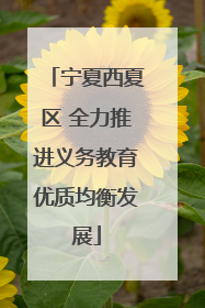 宁夏西夏区 全力推进义务教育优质均衡发展