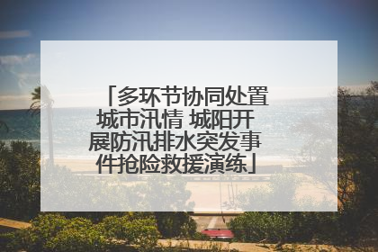多环节协同处置城市汛情 城阳开展防汛排水突发事件抢险救援演练