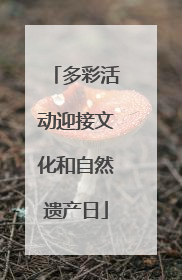 多彩活动迎接文化和自然遗产日