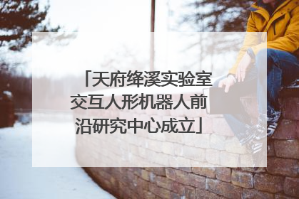 天府绛溪实验室交互人形机器人前沿研究中心成立