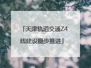 天津轨道交通Z4线建设稳步推进