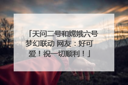 天问二号和嫦娥六号梦幻联动 网友：好可爱！祝一切顺利！