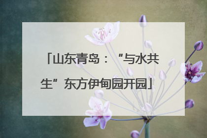 山东青岛：“与水共生”东方伊甸园开园