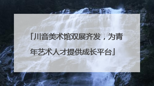 川音美术馆双展齐发，为青年艺术人才提供成长平台