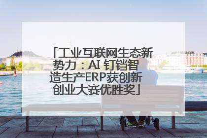 工业互联网生态新势力：AI 钉铛智造生产ERP获创新创业大赛优胜奖