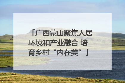 广西蒙山聚焦人居环境和产业融合 培育乡村“内在美”
