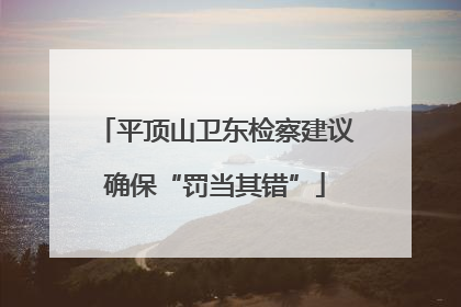 平顶山卫东检察建议确保“罚当其错”
