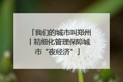 我们的城市叫郑州丨精细化管理保障城市“夜经济”