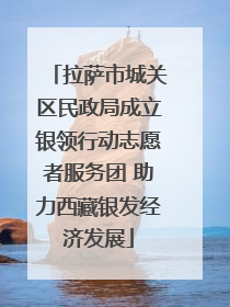 拉萨市城关区民政局成立银领行动志愿者服务团 助力西藏银发经济发展