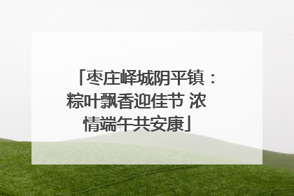 枣庄峄城阴平镇：粽叶飘香迎佳节 浓情端午共安康