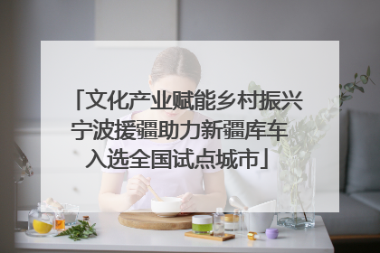 文化产业赋能乡村振兴 宁波援疆助力新疆库车入选全国试点城市