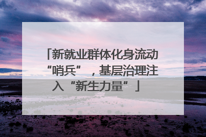 新就业群体化身流动“哨兵”，基层治理注入“新生力量”
