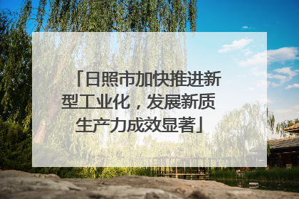 日照市加快推进新型工业化，发展新质生产力成效显著