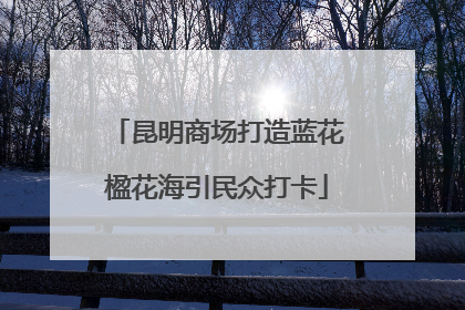 昆明商场打造蓝花楹花海引民众打卡