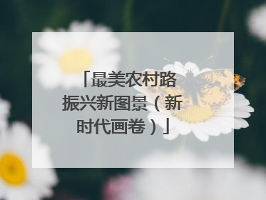 最美农村路 振兴新图景（新时代画卷）
