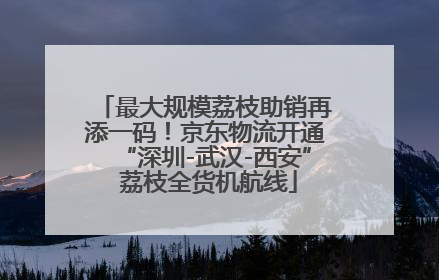 最大规模荔枝助销再添一码！京东物流开通“深圳-武汉-西安” 荔枝全货机航线