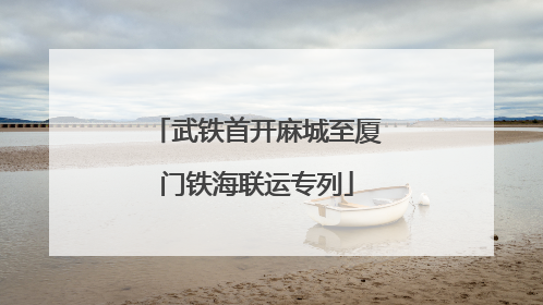武铁首开麻城至厦门铁海联运专列