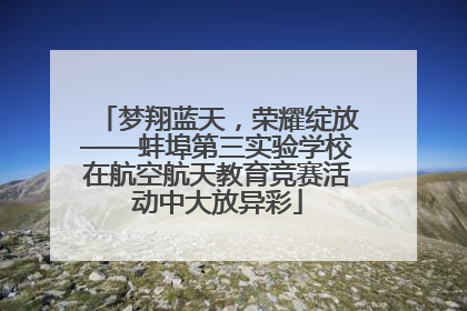 梦翔蓝天，荣耀绽放——蚌埠第三实验学校在航空航天教育竞赛活动中大放异彩